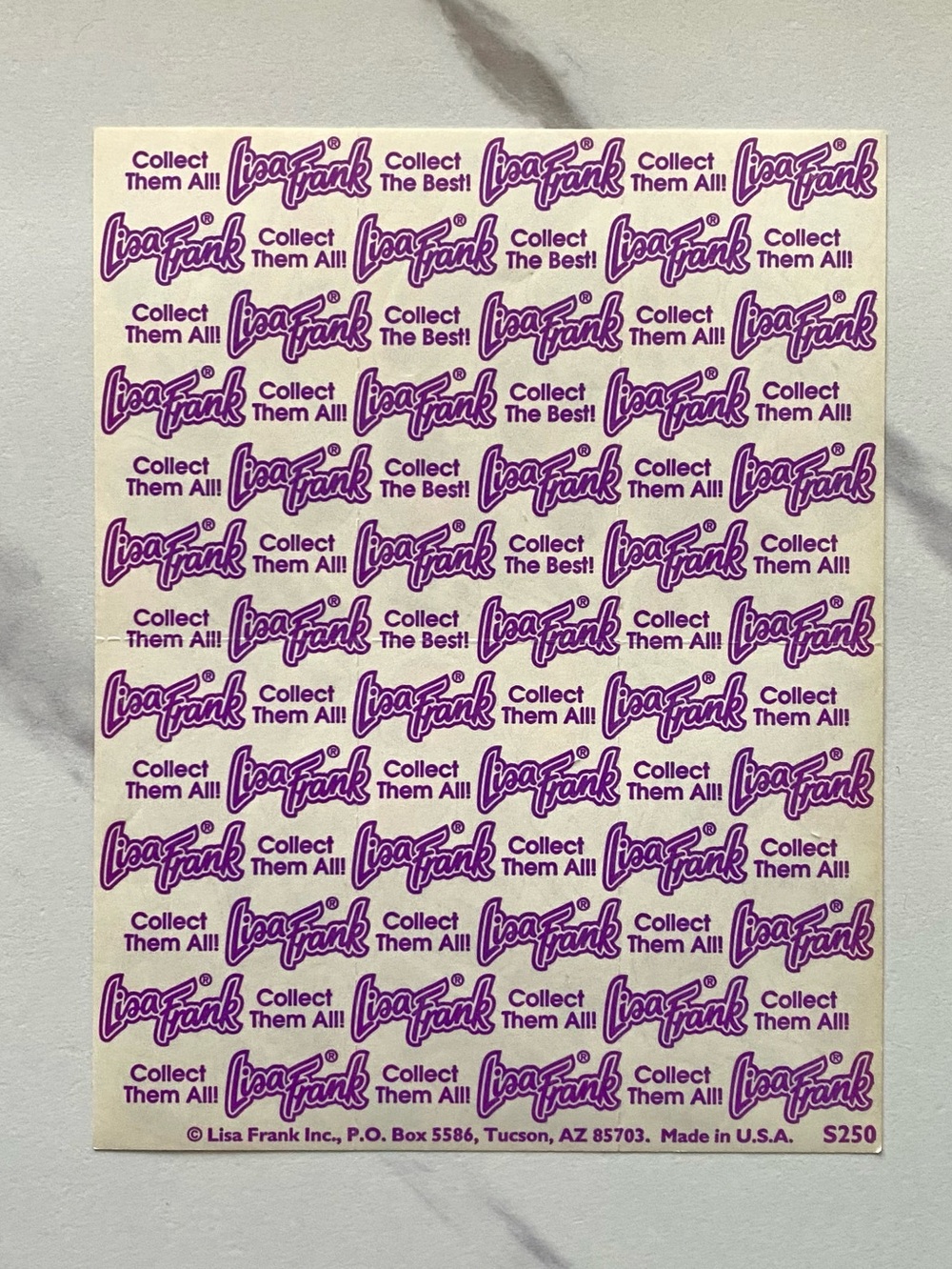 VTG Lisa Frank roses, heels, and sheet music complete sticker sheet - Picture 2 of 2